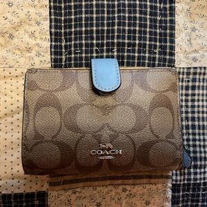Coach Wallet with Blur Trim